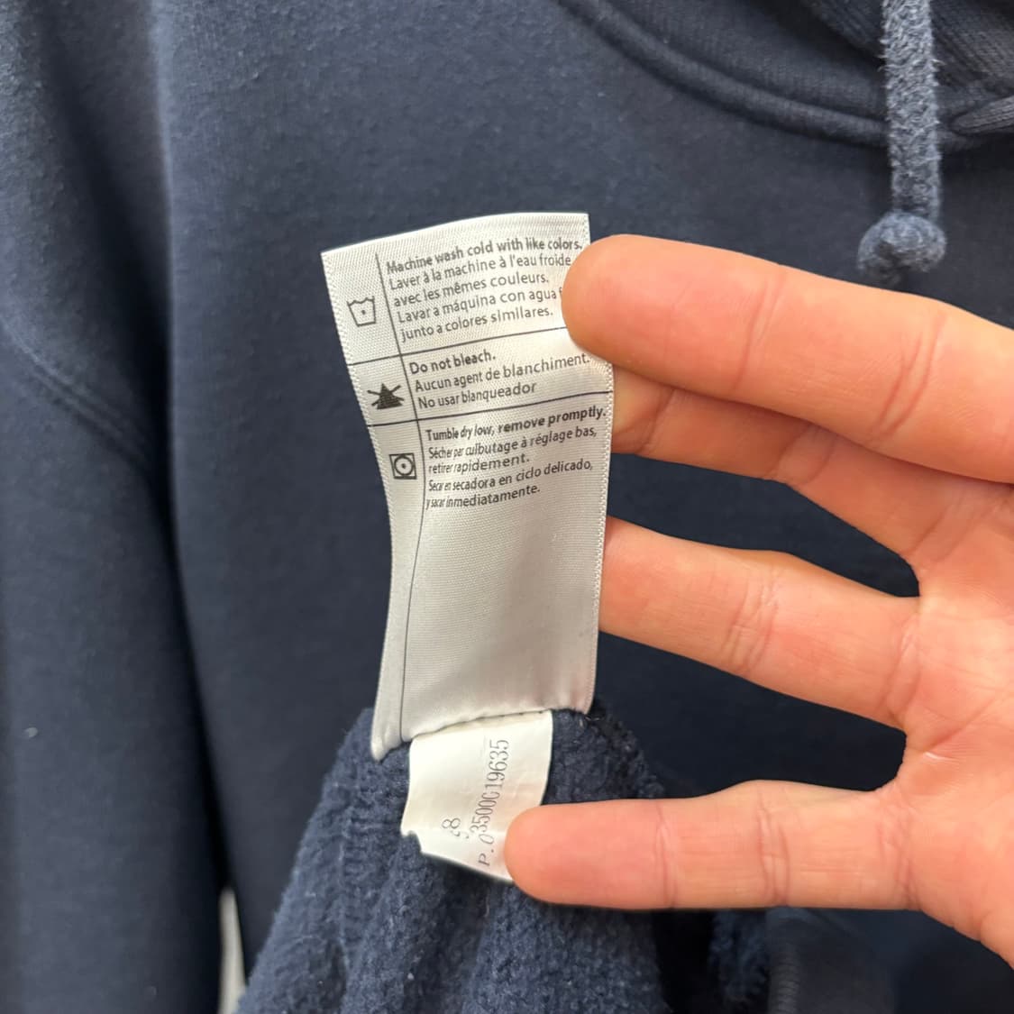 칼하트 네이비 후드티 S 상품이미지8