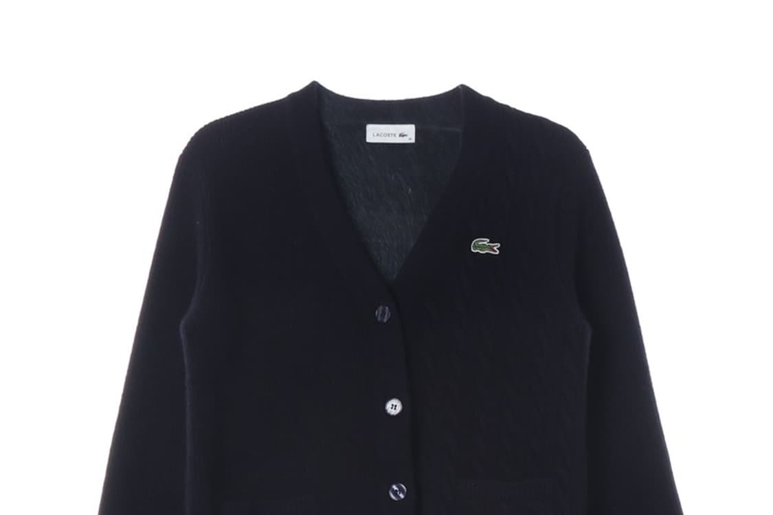 라코스테 울 100% 케이블 니트 가디건 상품이미지3