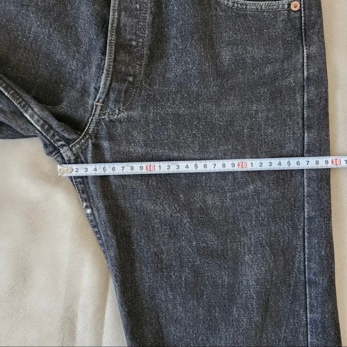 90s USA 리바이스 501 블랙 데님 상품이미지6