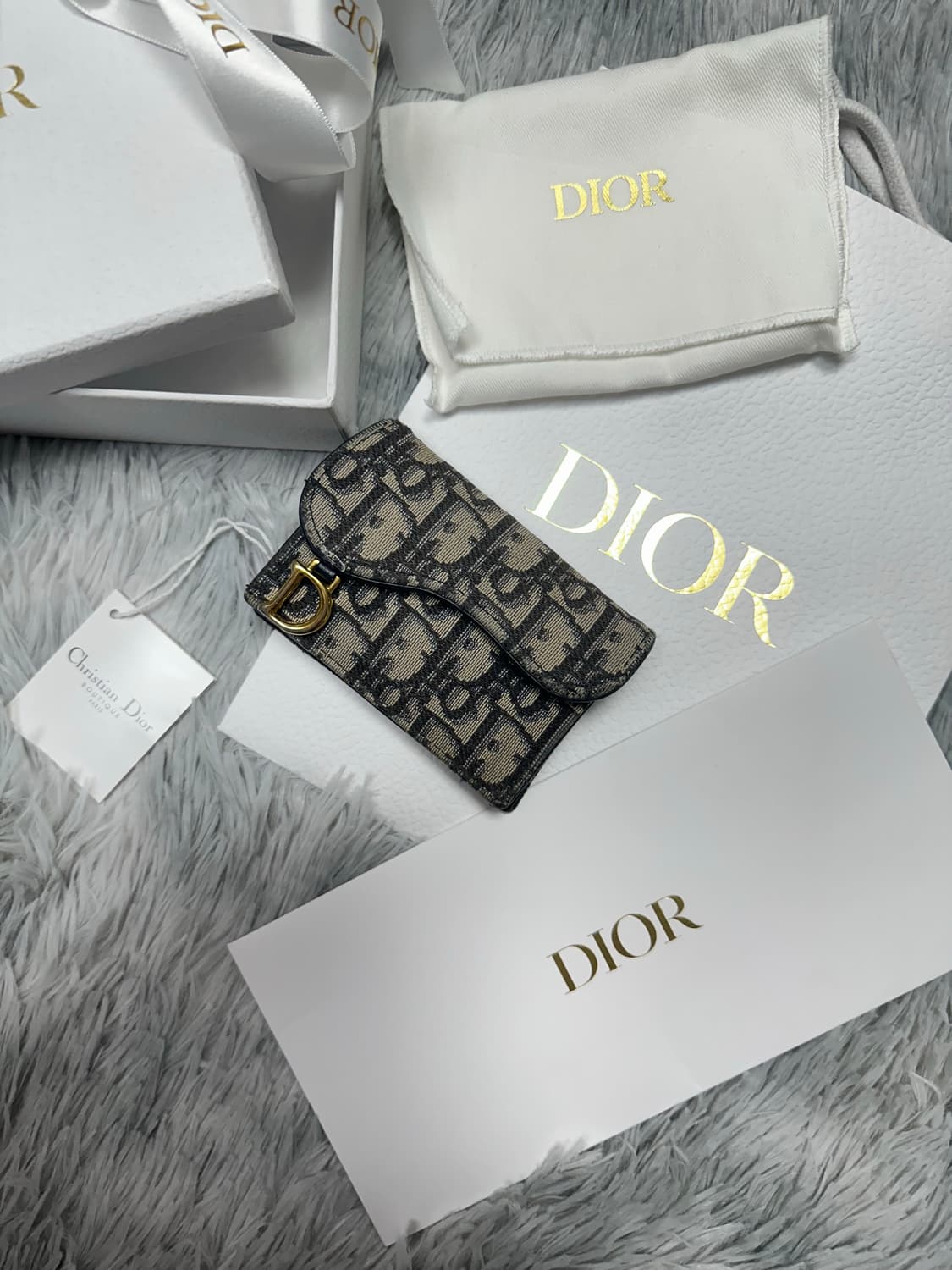 디올 오블리크 새들 카드지갑 (정품) 상품이미지2