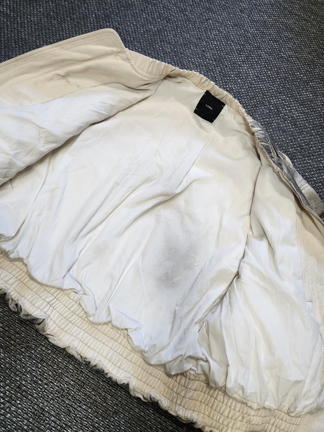 일꼬르소 데님 워싱 블루종 자켓 XL 상품이미지3