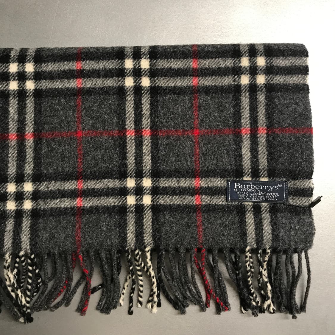버버리 정품 램스울 머플러 다크그레이 상품이미지3