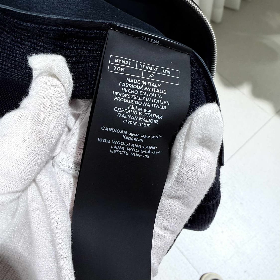 52 / 톰포드 레더 프론트 니트 자켓 상품이미지6