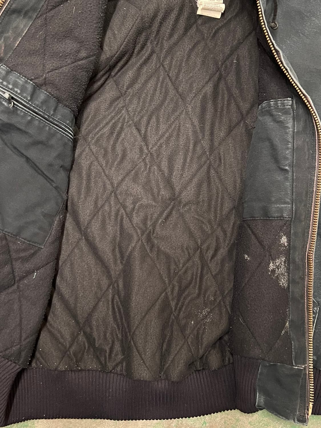 00's [L] 칼하트 J140 BLK 액티브 자켓 블랙 후드 워크자켓 상품이미지10