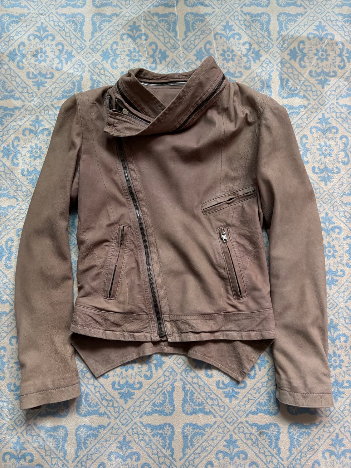 System goat leather rider jacket  상품이미지3