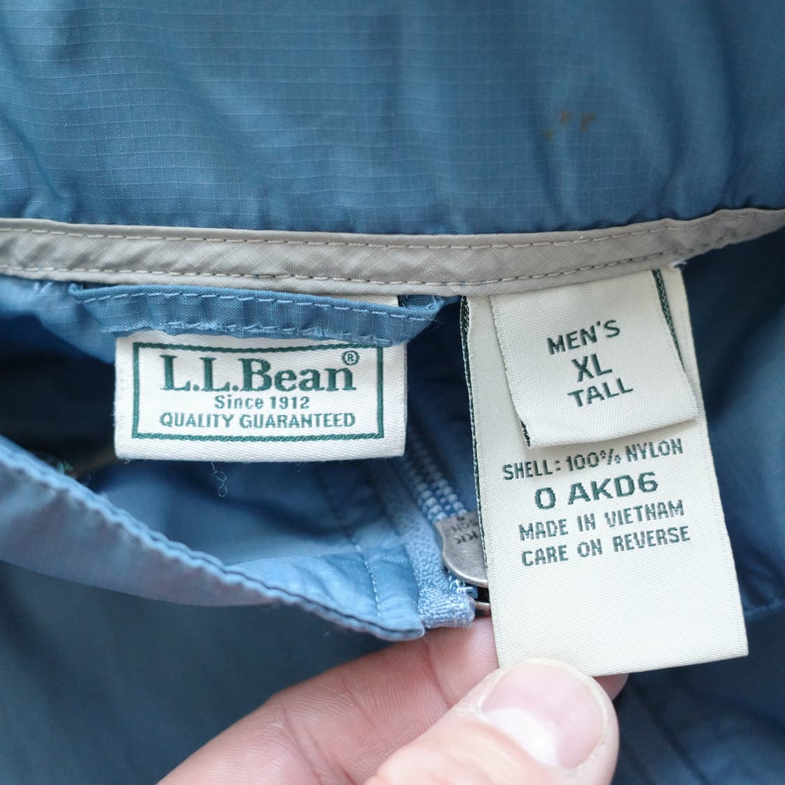 엘엘빈 스토어웨이 패커블 나일론 립스탑 바람막이 XL 상품이미지6