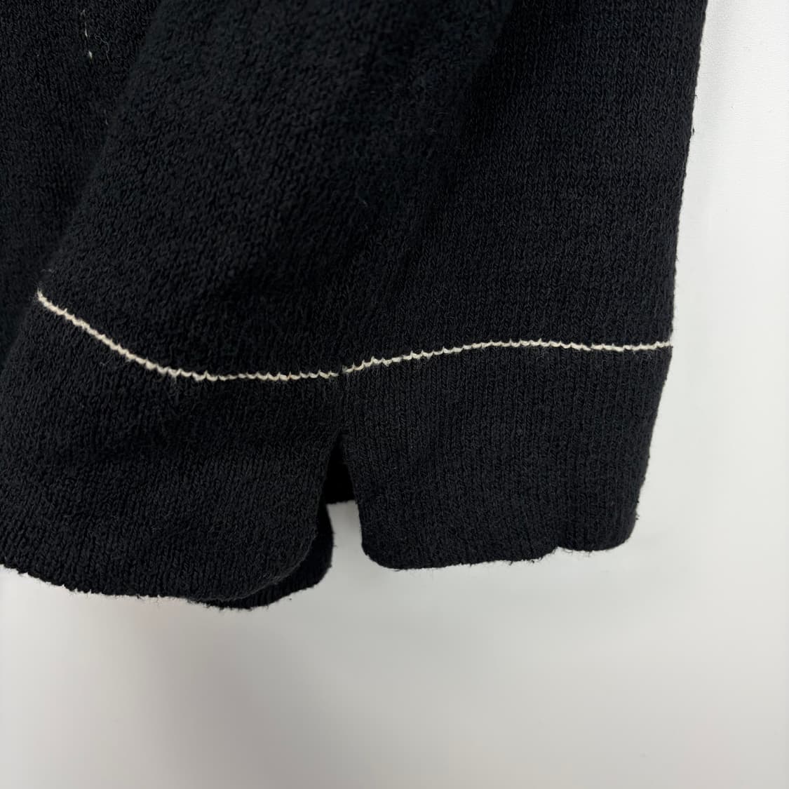 요지야마모토 패턴 반팔 니트 가디건 상품이미지7