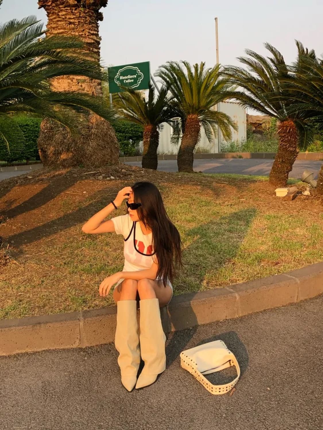 스틸레토 폴딩 롱부츠 230사이즈 상품이미지4