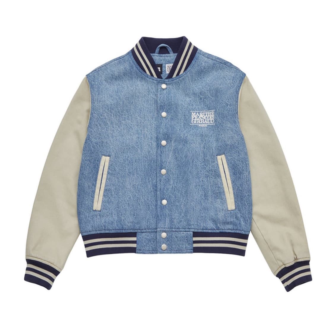 X NEWERA - VARSITY JACKET stone blue 상품이미지1