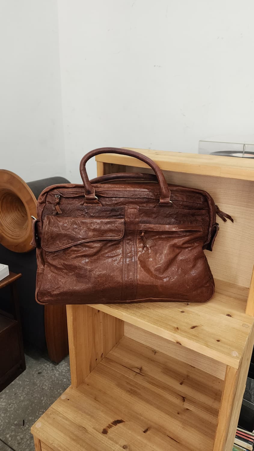 솔리드 옴므 우영미 브라운 가죽 서류가방 상품이미지1