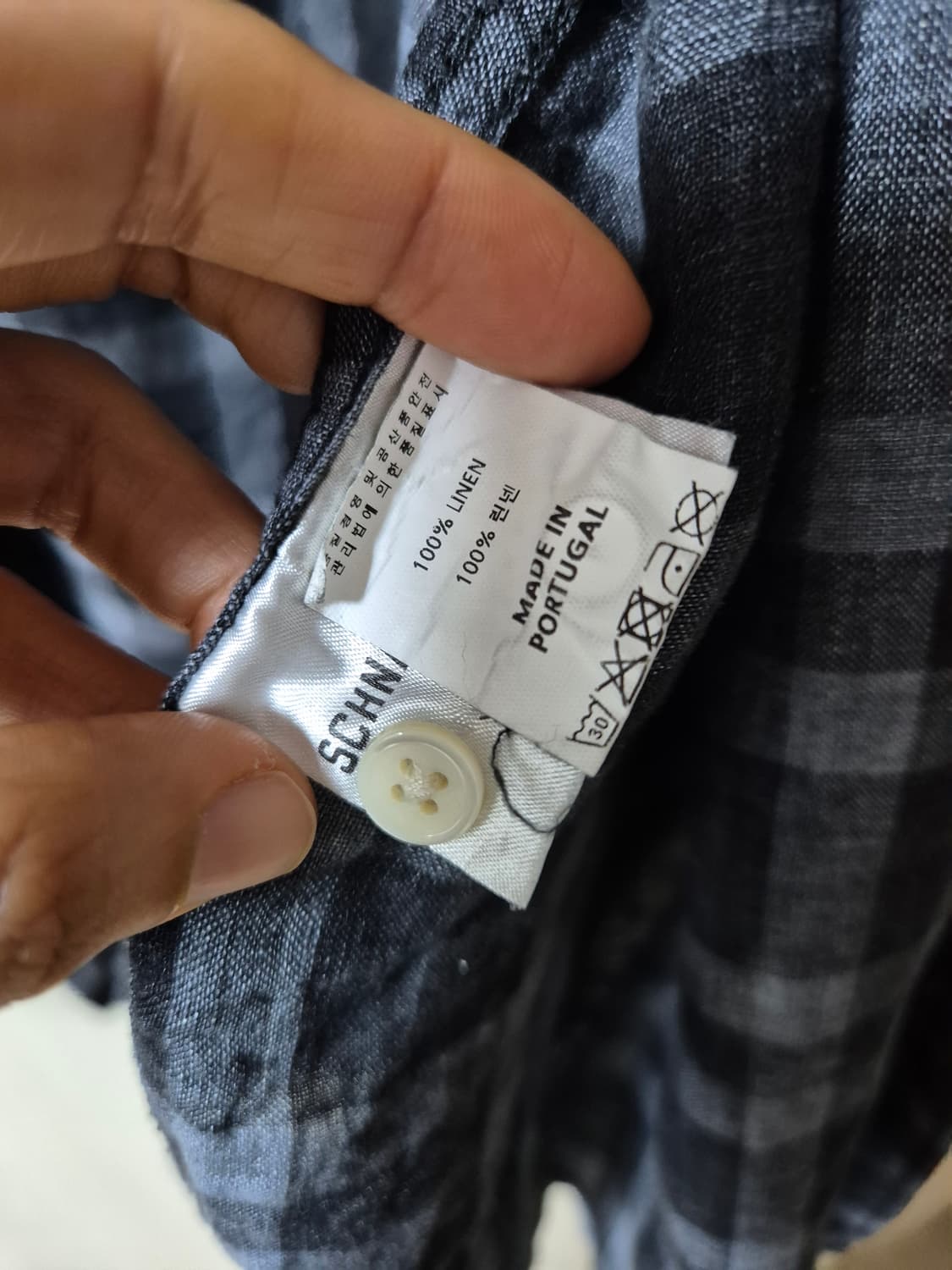 SCHNAYDERMANS 슈나이더만 린넨 체크 셔츠  상품이미지7