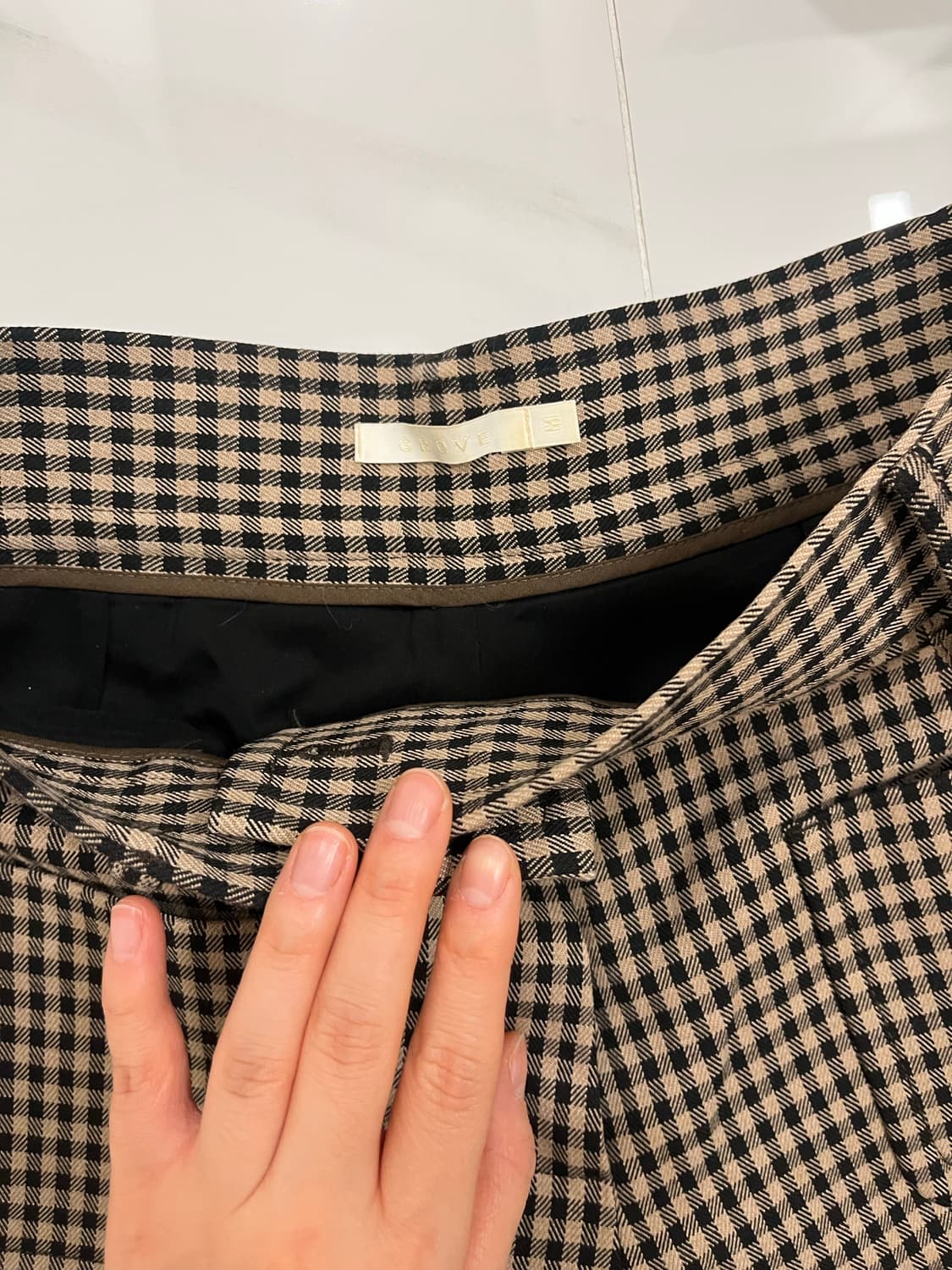 그로브 체크팬츠 상품이미지3