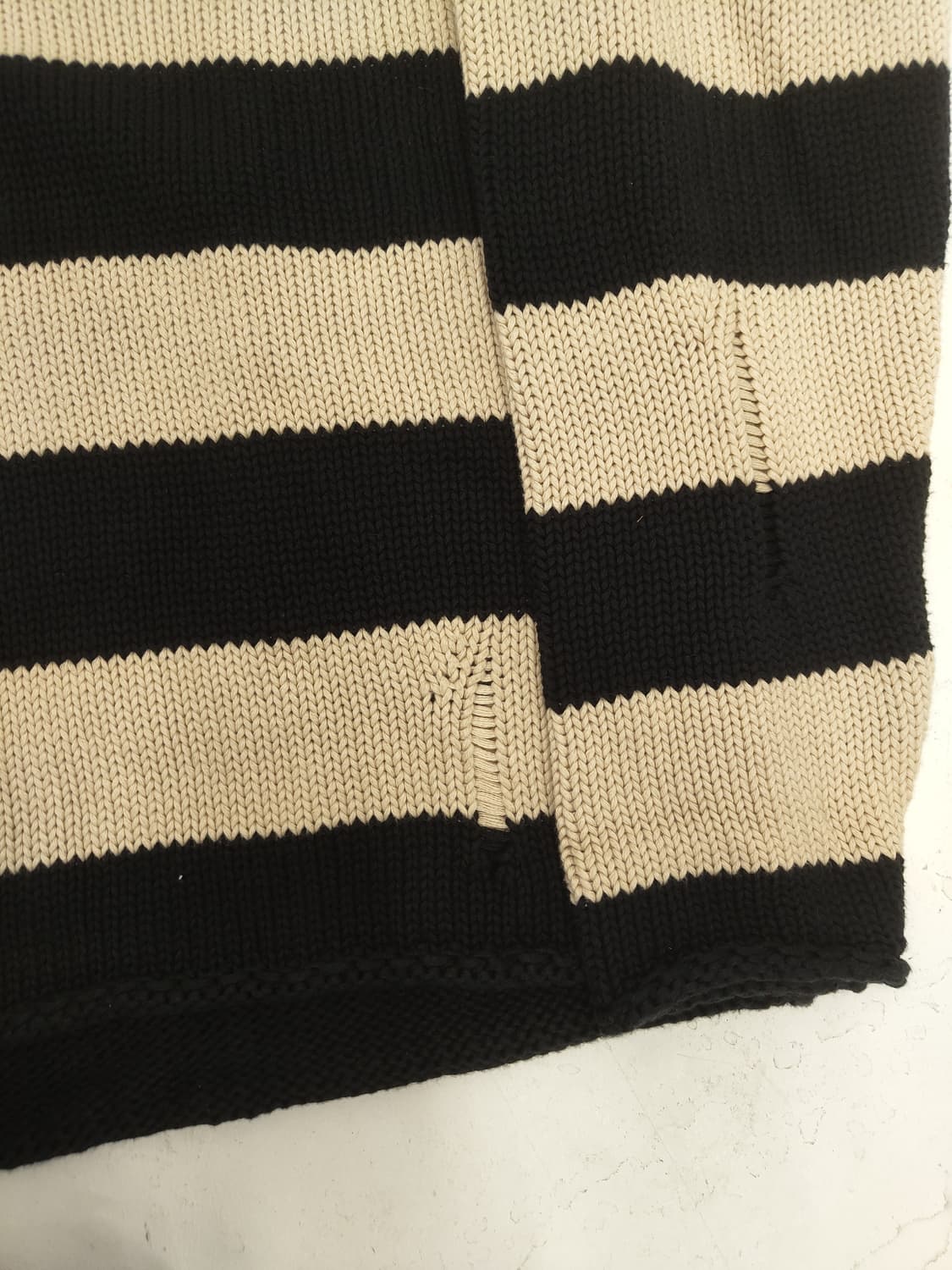 에스크유어셀프 스트라이프 크로스 코튼 니트 라지 상품이미지3