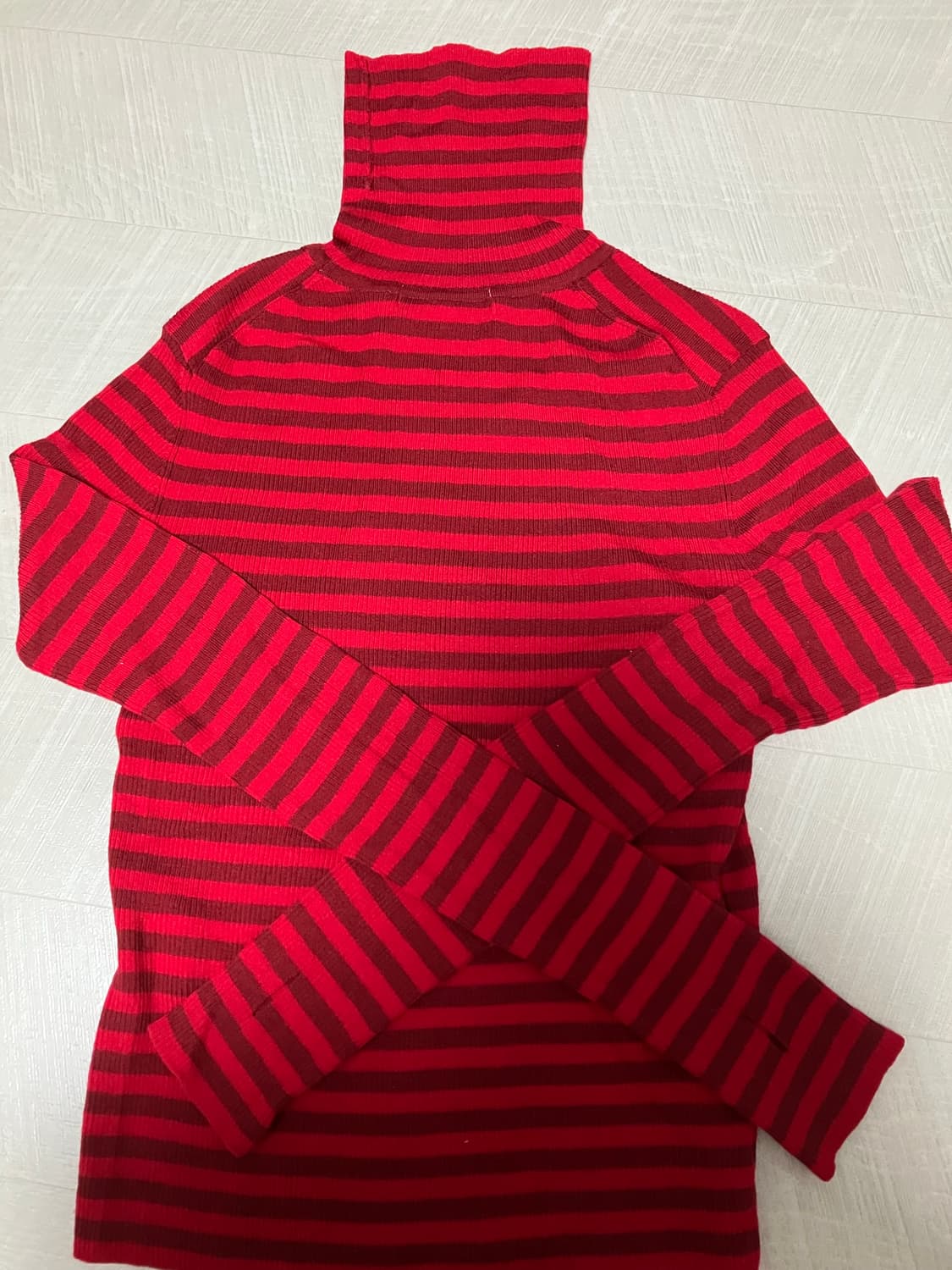 BOCBOK 복복 STRIPE TURTLE NECK (RED) 상품이미지7