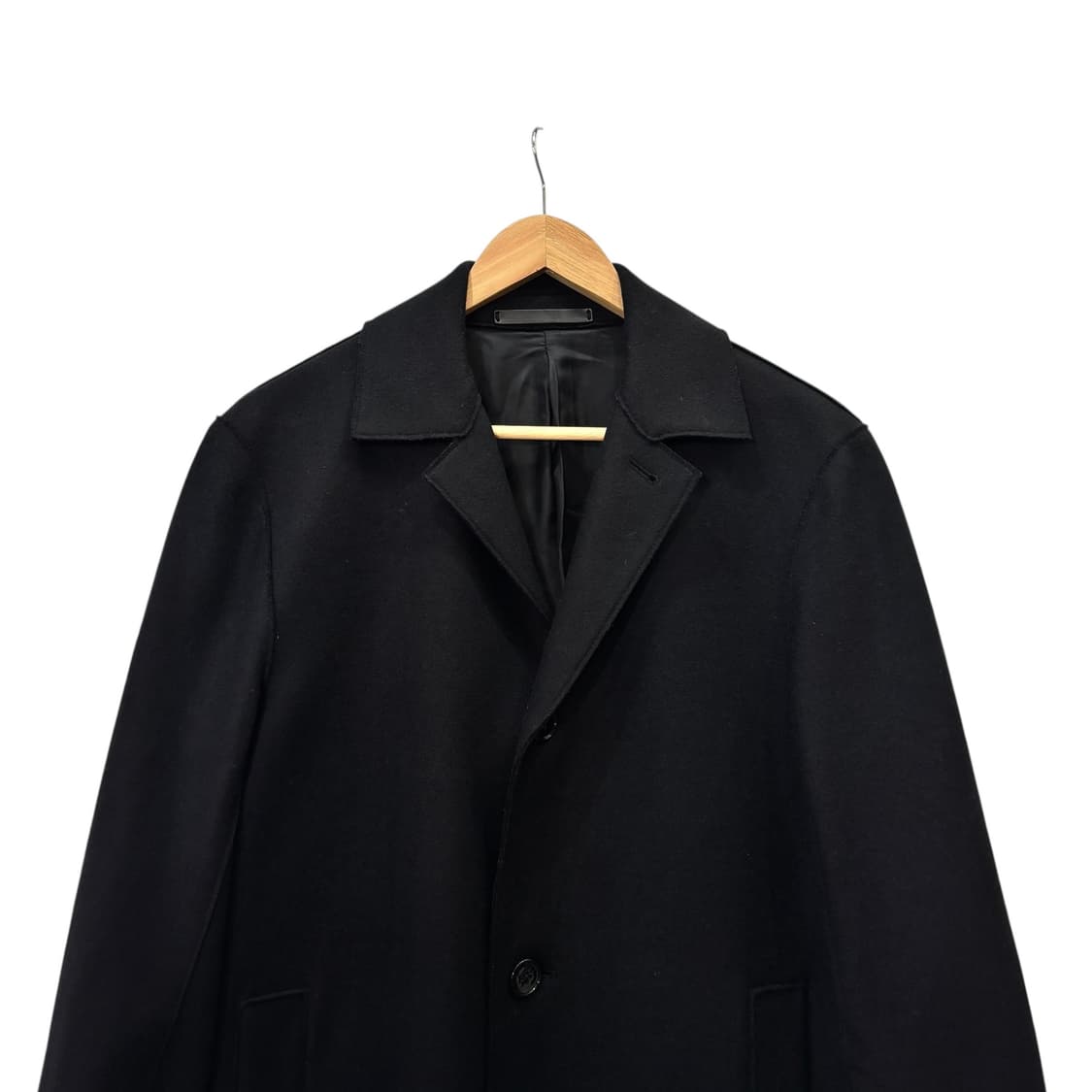 띠어리 블랙 울 코트 상품이미지2