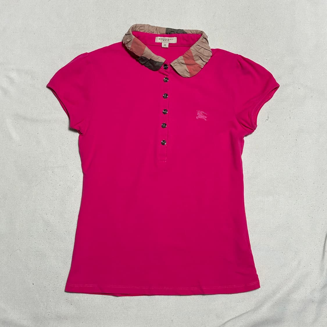 M 버버리 레이스카라 노바체크 반팔티  상품이미지2