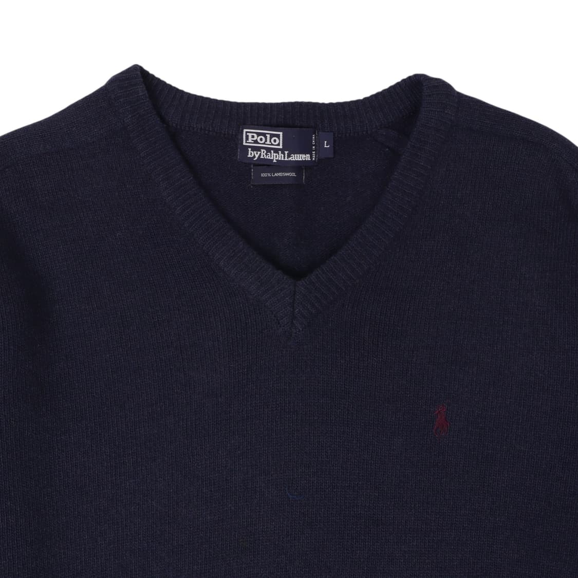 폴로 랄프로렌 네이비 램스울 브이넥 니트 상품이미지2