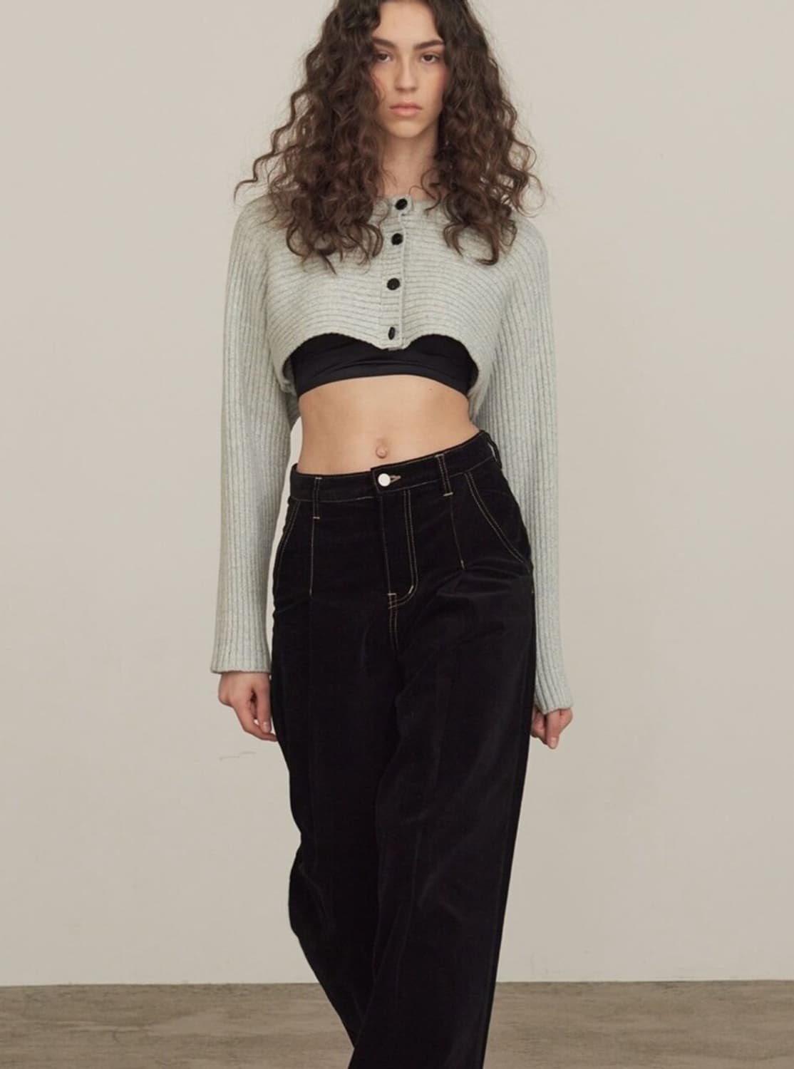 (S)다이애그널 벨벳 팬츠 상품이미지1