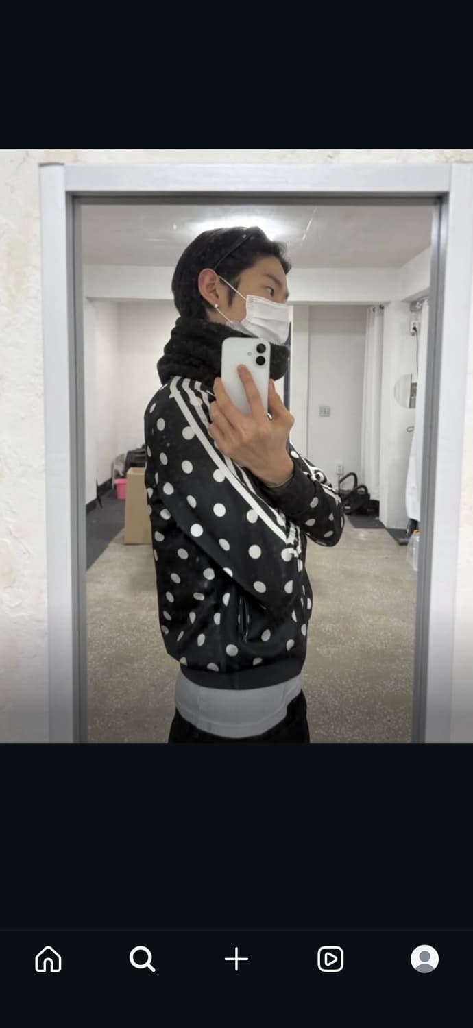 아디다스 도트 땡땡이 져지 100 트랙탑 자켓 나우아임영 상품이미지3