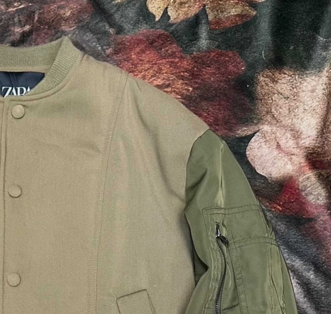 자라 빈티지 베이지항공점퍼 XS 상품이미지2