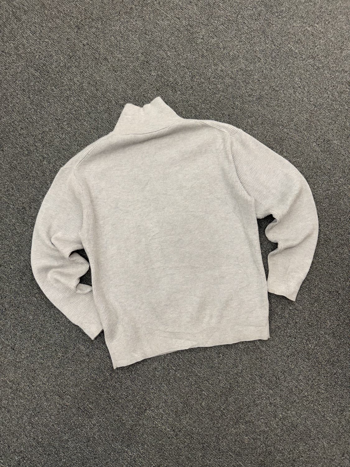 S)Japanese vintage 그레이 니트 집업 상품이미지5