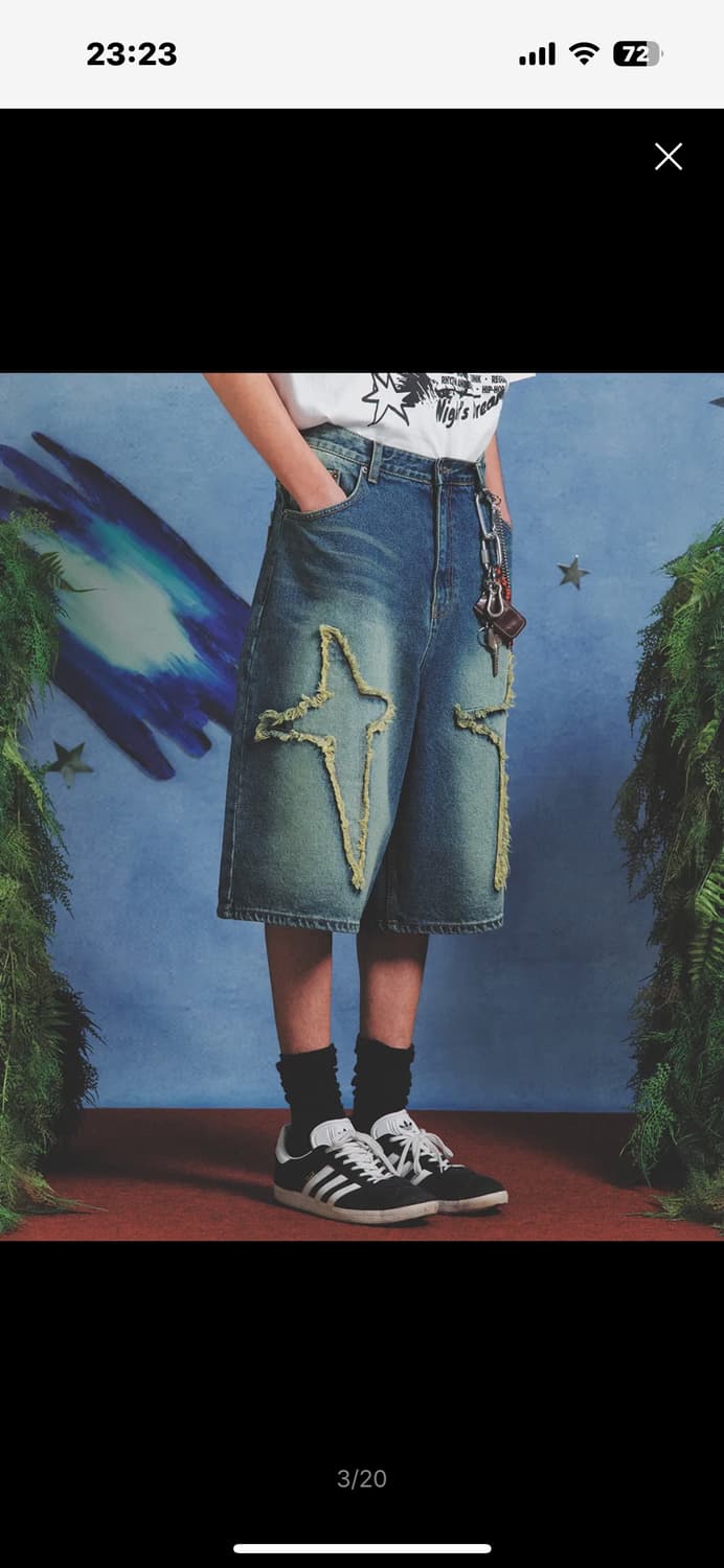 메인부스 (size1) - Spark Denim Shorts(BLUE) 상품이미지3