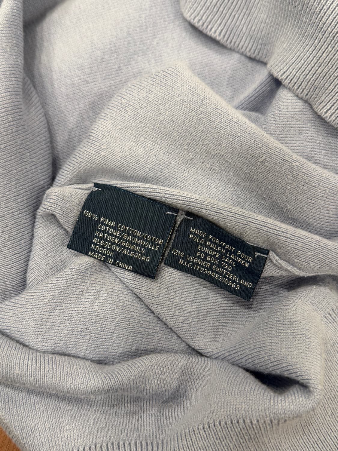 Polo RL 폴로 랄프로렌 PIMA COTTON 니트 (blue) 상품이미지9