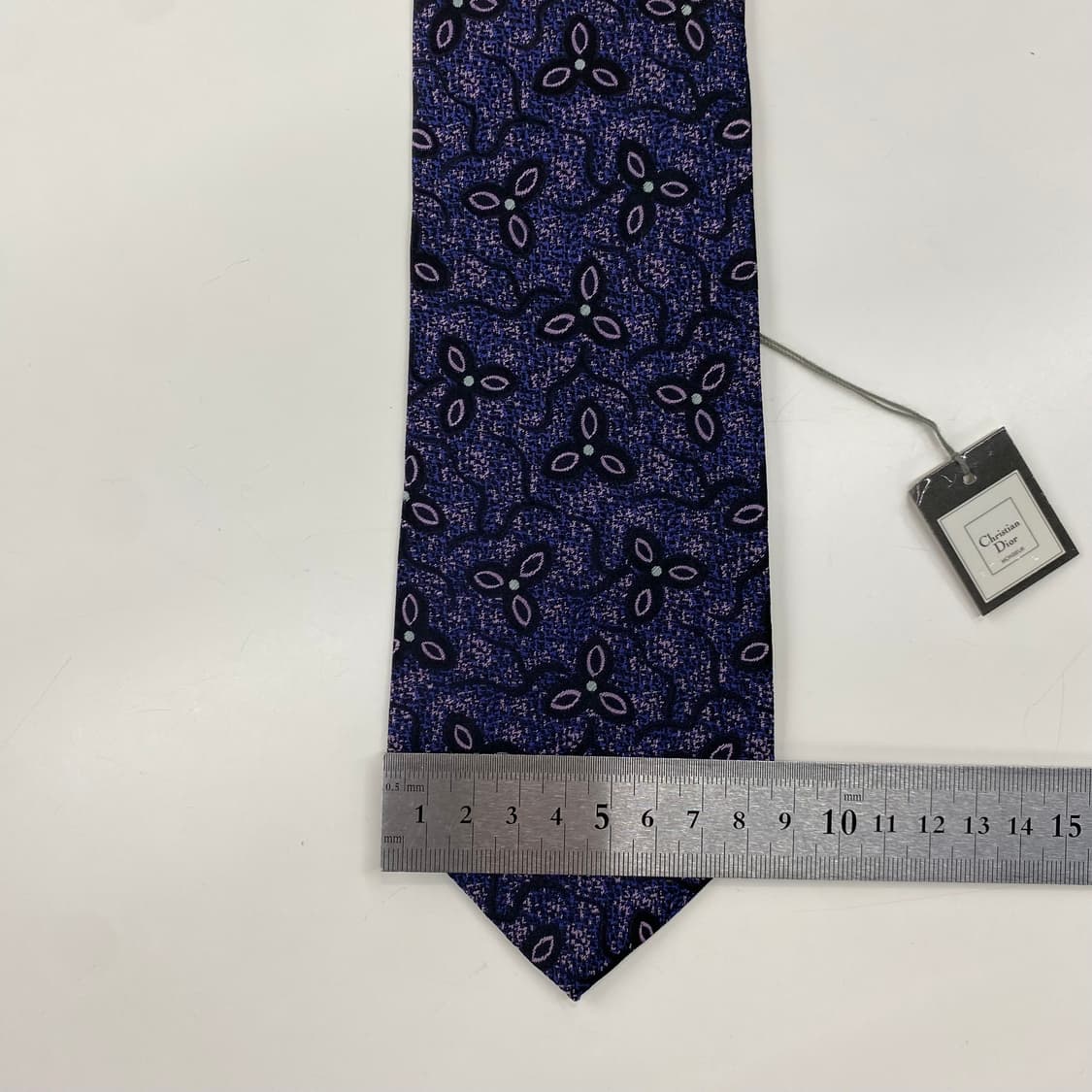 택달린 미사용품 크리스찬 디올(Dior) 명품 정품넥타이 8.4cm 상품이미지8
