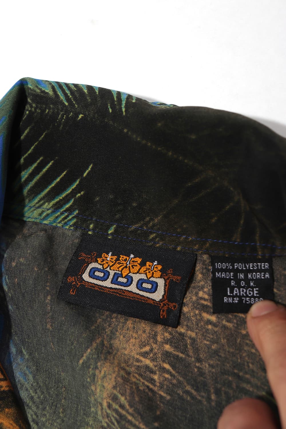 ODO 폴리 하와이안 셔츠 size L 상품이미지4