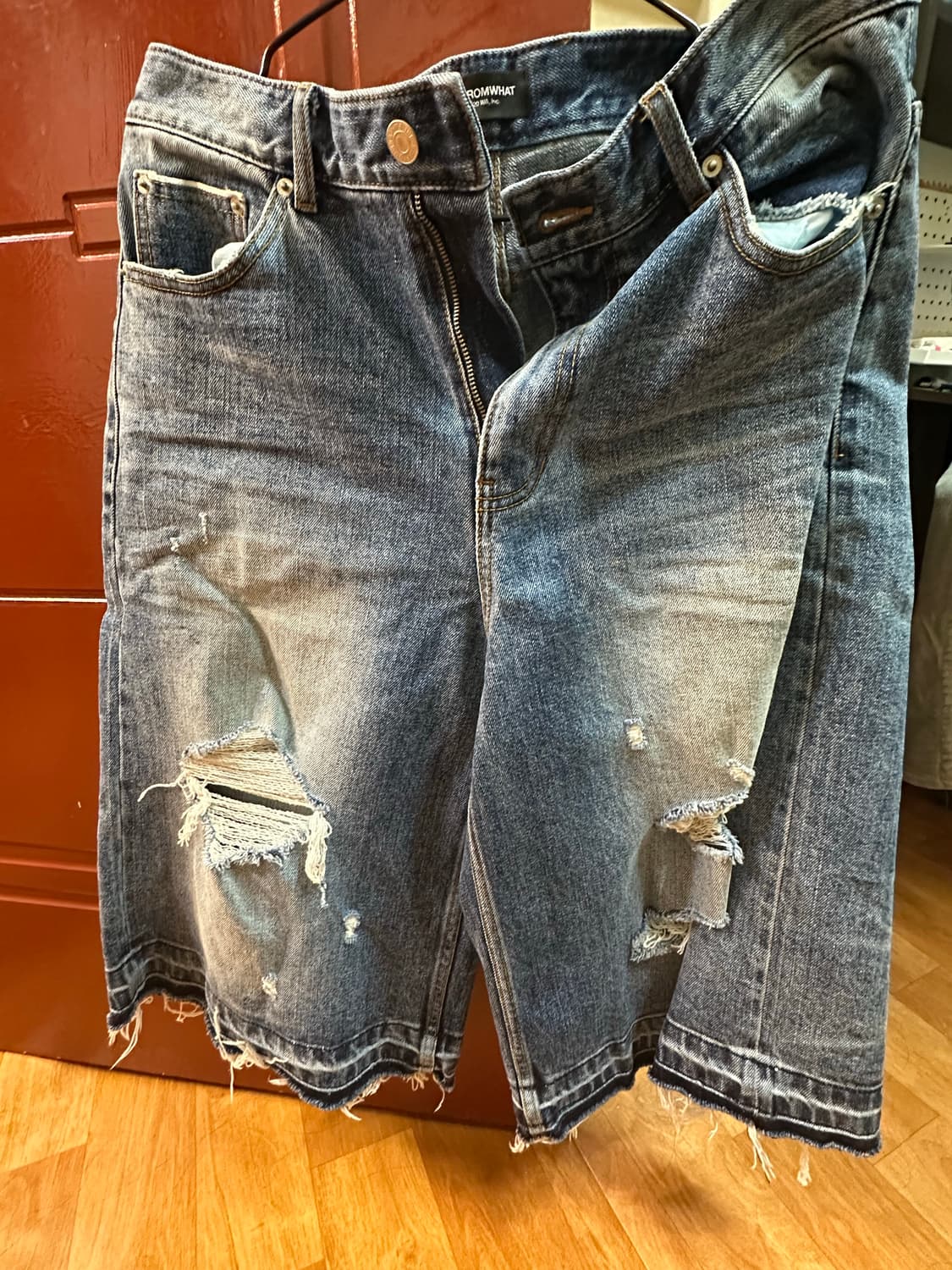 FARFROMWHAT VTG JEAN SHORT BLUE 상품이미지2