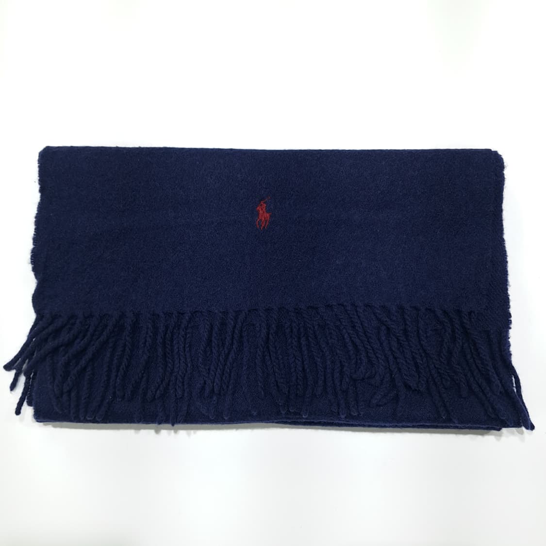 MX463 폴로 스코틀랜드판 램스울 레드포니 네이비 머플러 목도리 상품이미지6