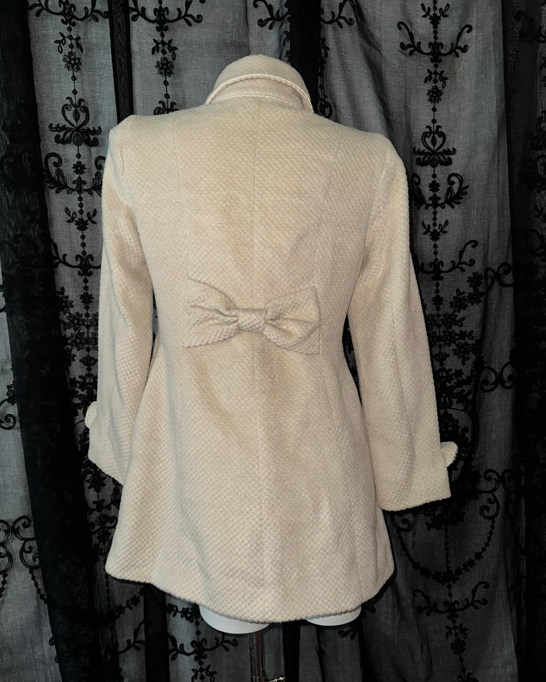 crazy angel ribbon ivory coat 상품이미지2