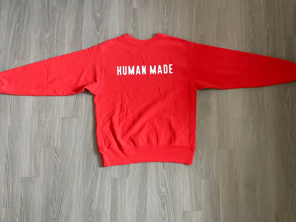 휴먼메이드 헤비웨이트 스웨트셔츠 오랜지 상품이미지3