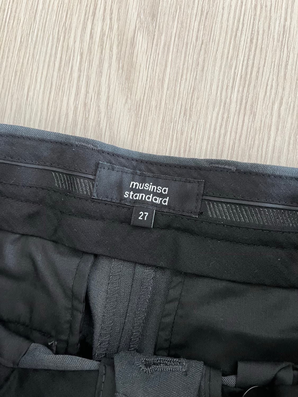 무탠다드 슬랙스 (그레이, 블랙) 상품이미지3