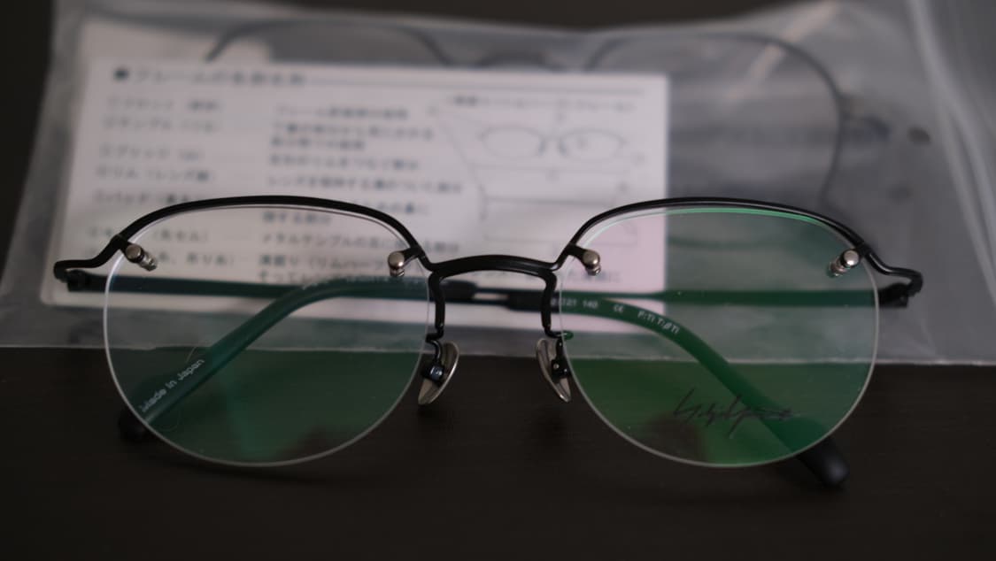 요지야마모토 반무테 안경 상품이미지5