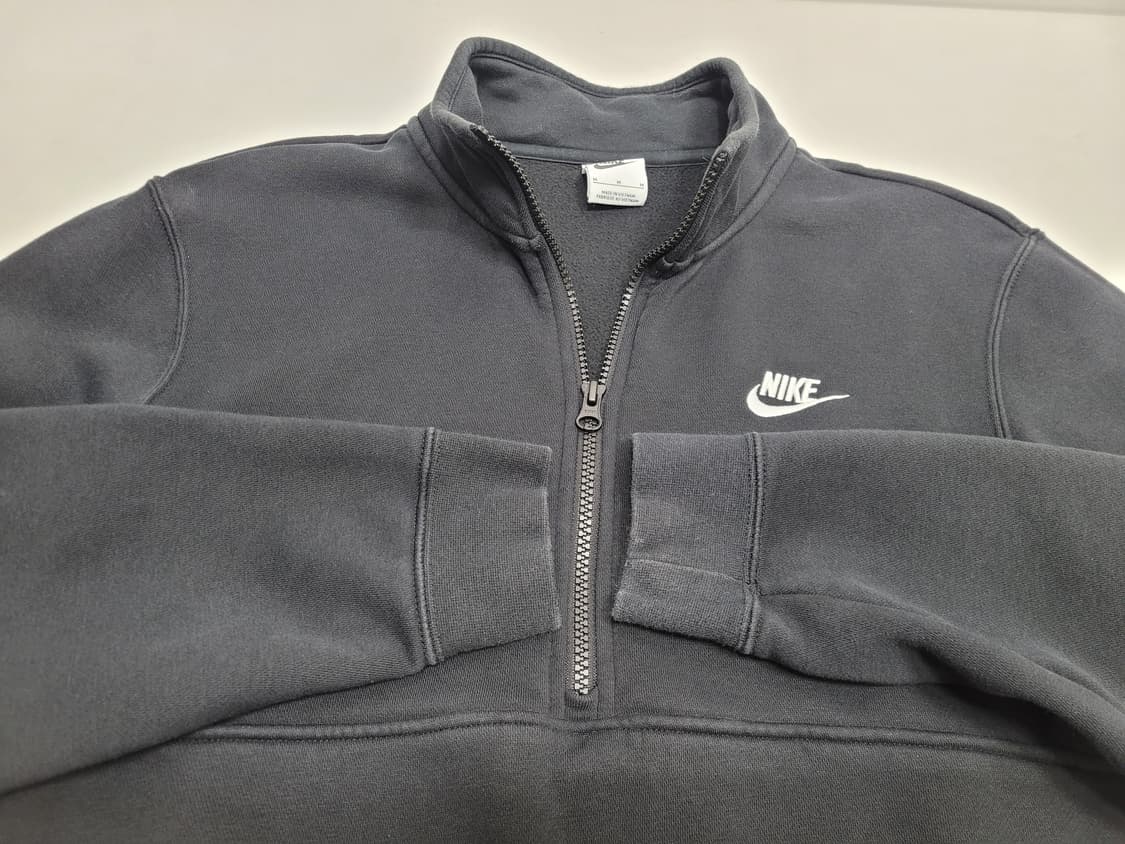 NIKE 22FW 클럽 브러시드 백 하프집업 풀오버 / 남 M 블랙
 상품이미지4