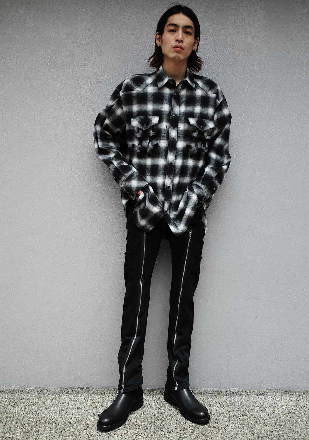 the soloist 더 솔로이스트 본디지 옴브레 셔츠 상품이미지7