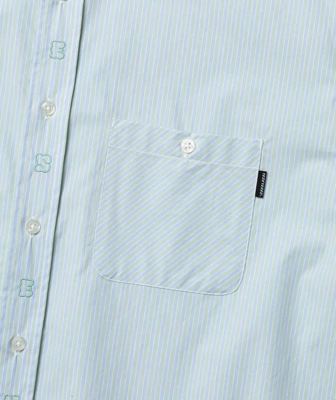 예스아이씨 Plop Stripe Shirt Mint 상품이미지5