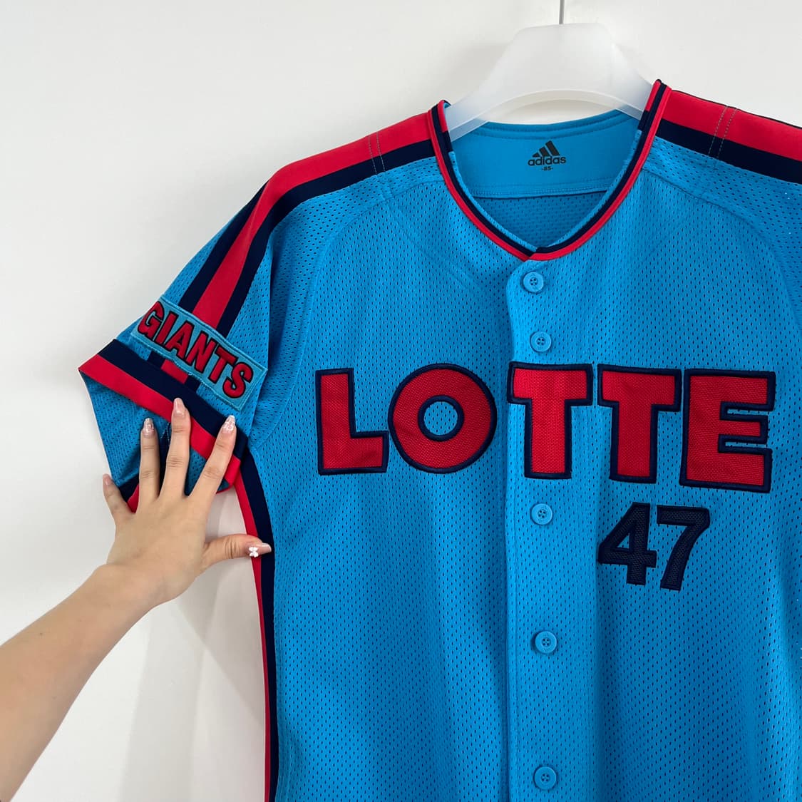 롯데 자이언츠 아디다스 강민호 싸인 올드 반팔 유니폼 상품이미지5