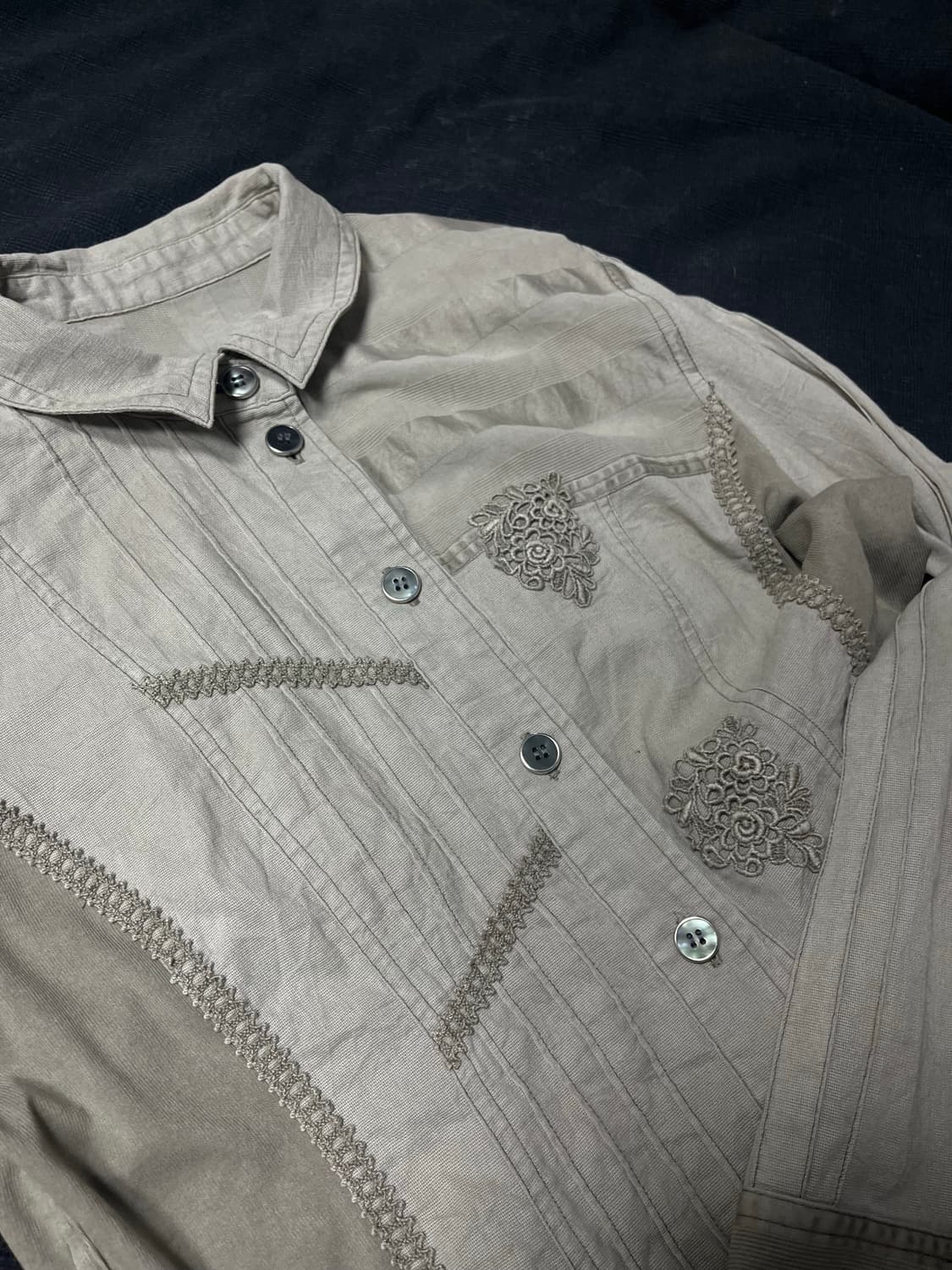 Gothic slim fit grey shirt 상품이미지5