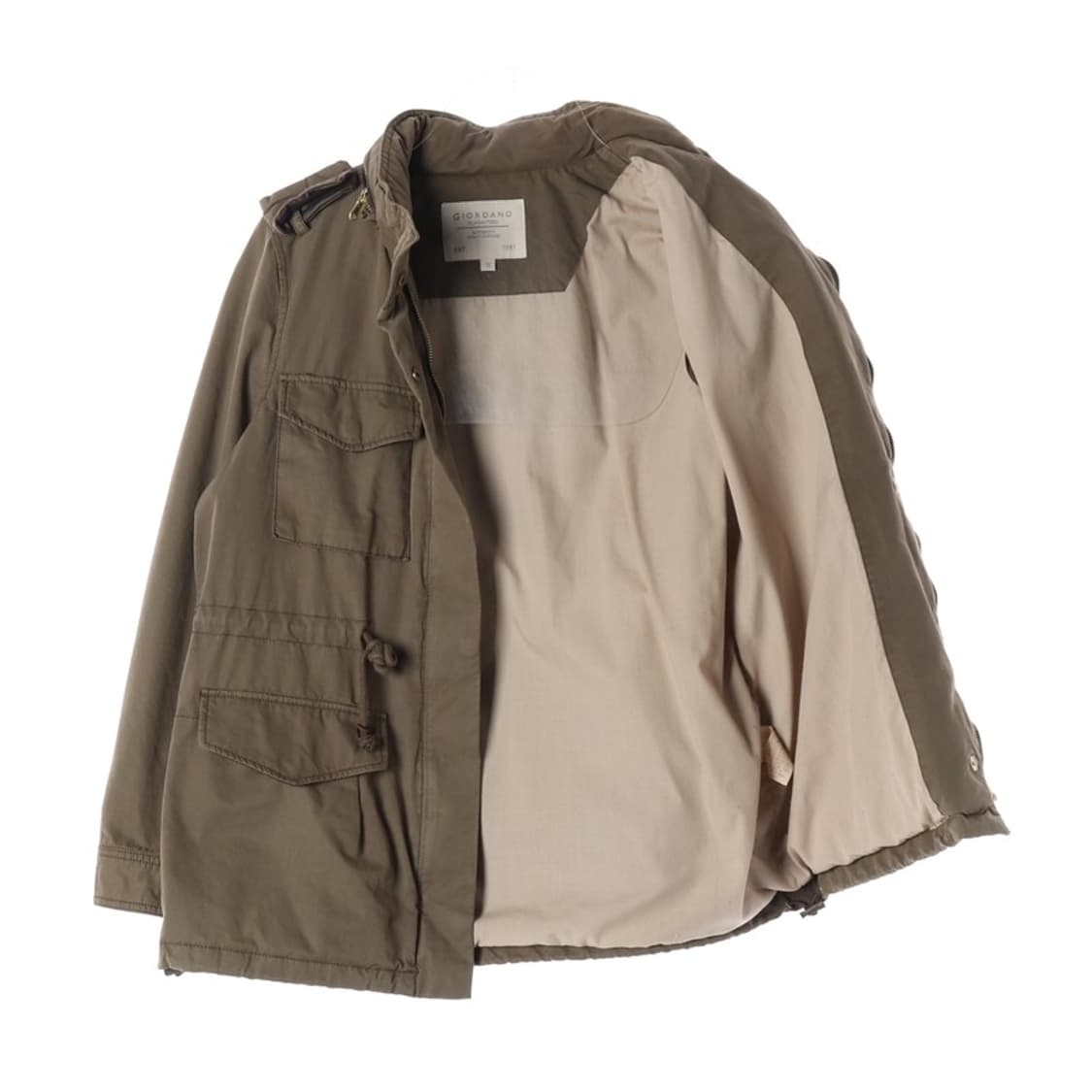 지오다노 우먼즈 필드 야상 자켓 카키 S 상품이미지2