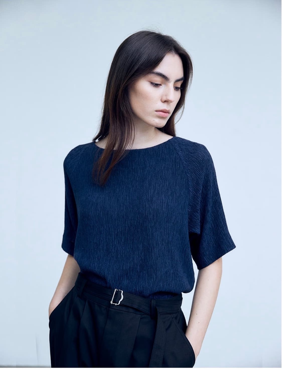 비자비 BELTED TAPERED PANTS (BEIGE) 상품이미지2