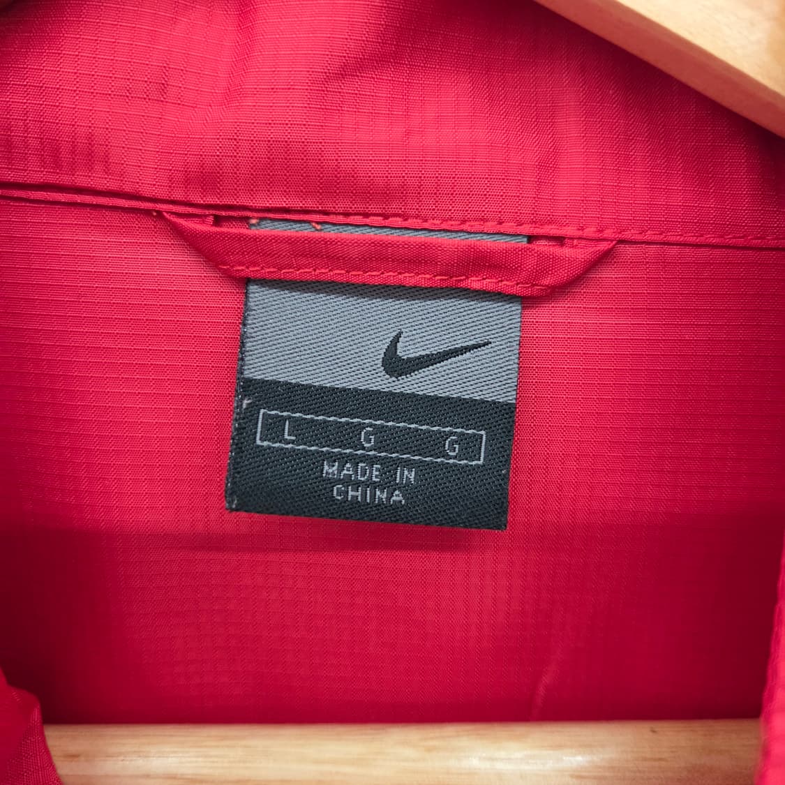 나이키 레드 바람막이 트랙 자켓 남L 상품이미지4