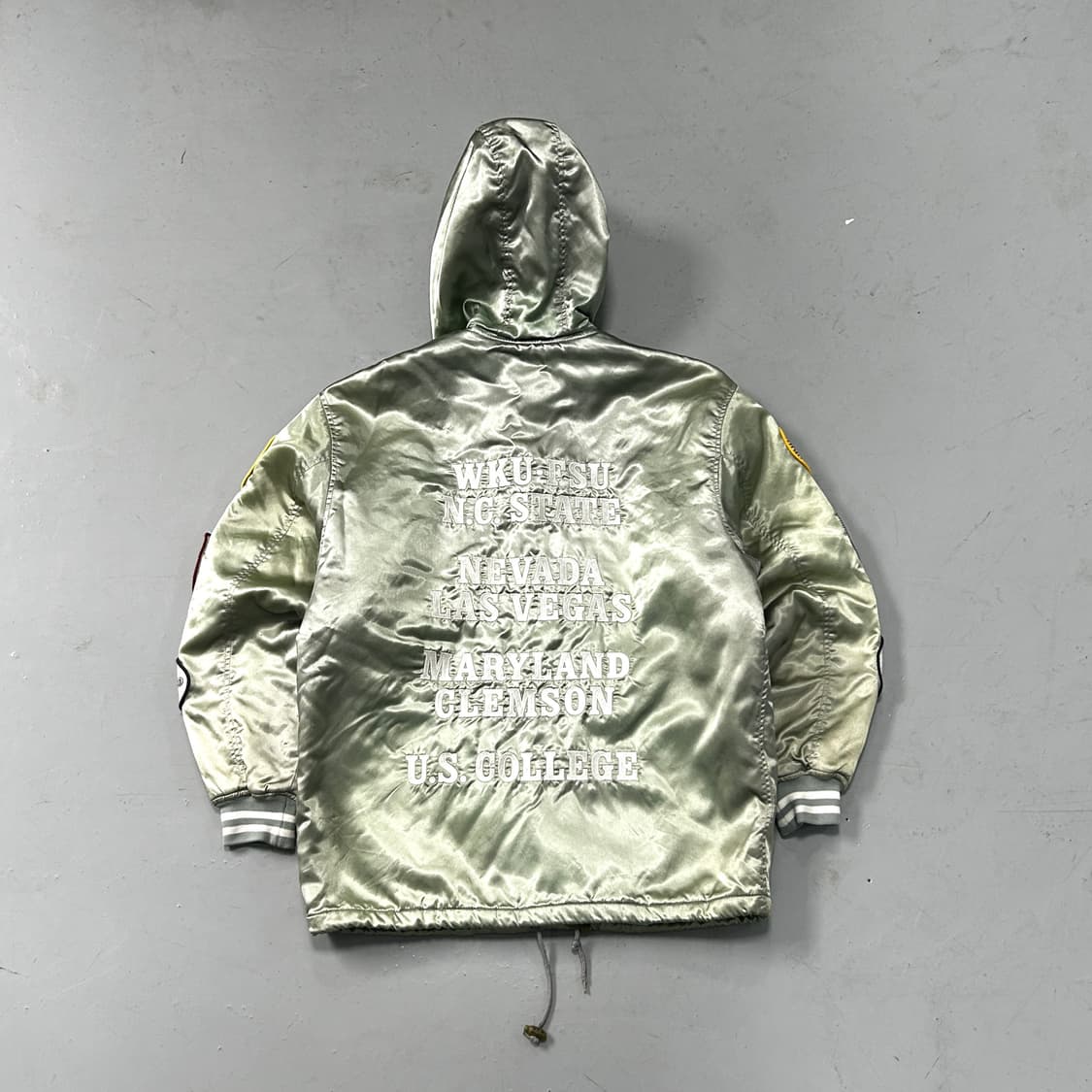 U.S. COLLEGE 와펜패치 후드 점퍼  상품이미지6