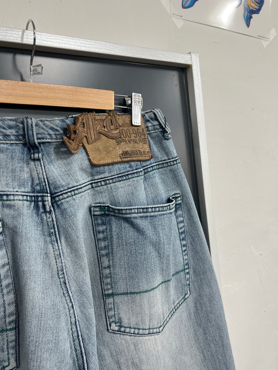 Akademiks 아카데믹 올드스쿨 와이드핏 힙합 데님 팬츠 상품이미지2