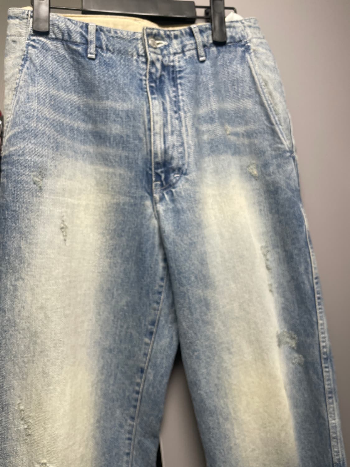 포터리 와이드데님 1사이즈 미드블루2 상품이미지6