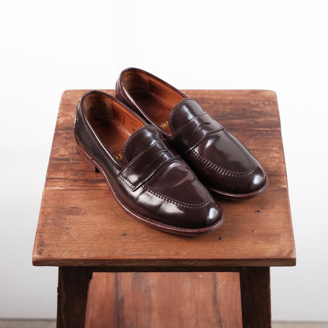 알든 7.5D사이즈 버건디 코도반 페니로퍼 레이든 라스트 상품이미지7