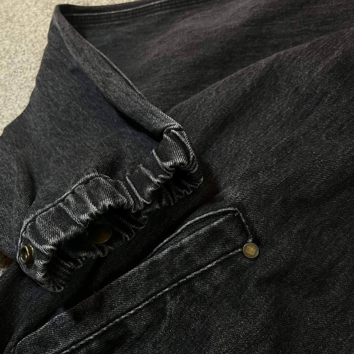 엑스톤즈 워시드 데님 후드 블루종 상품이미지2