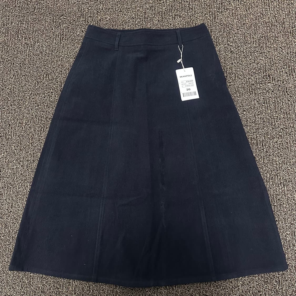 [새상품] 빈폴 여성 코듀로이 스커트 치마 네이비 26인치 상품이미지1