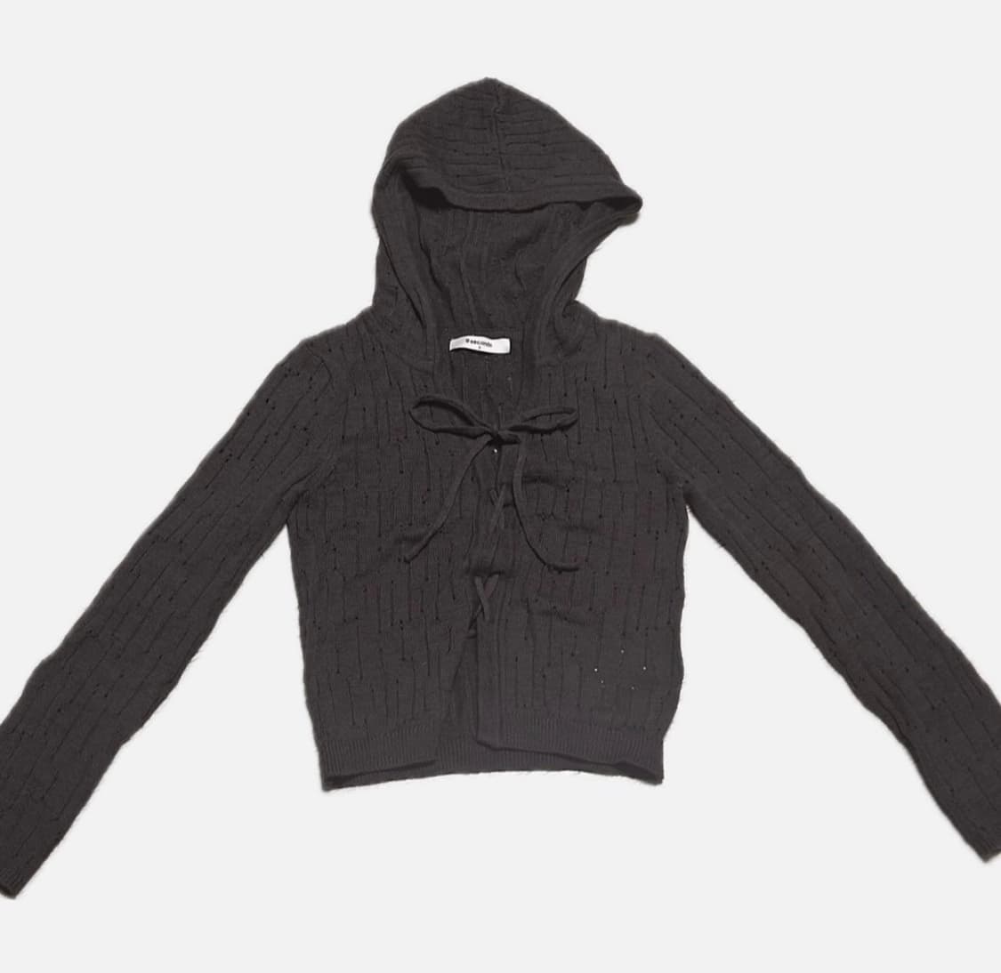 에잇세컨즈 초코 니트후드 상품이미지1